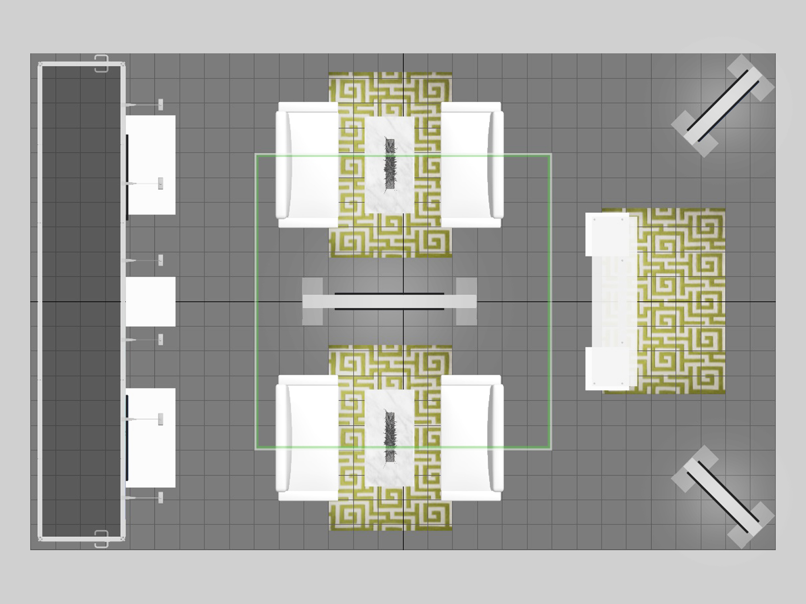 RE-9153 Island Rental Trade Show Exhibit -- Plan View