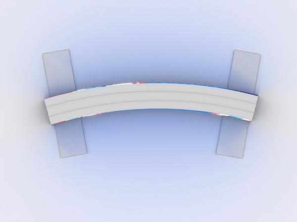 VK-1948 SuperNova Curved Lightbox -- Plan View