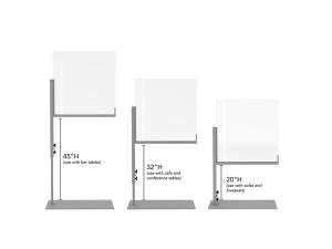 Clear Divider, Sofa/Table