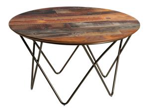 Mesa Cocktail Table w/ Barnwood Top -- Trade Show Rental